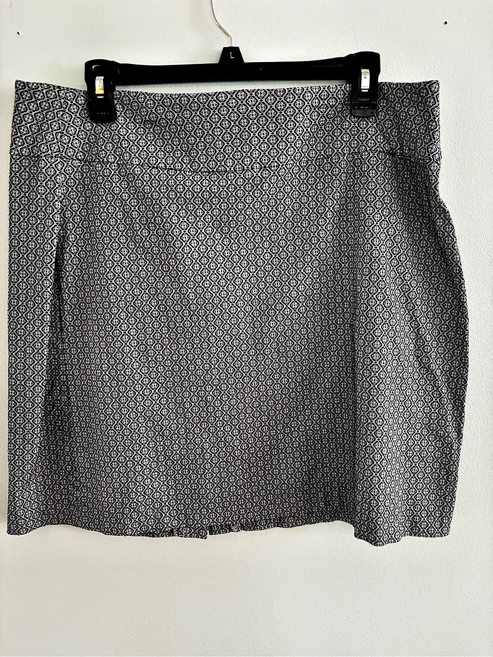Vintage Lulu-B Geometric Mini Skirt Black & White Size 14